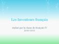 Les Inventeurs fran PowerPoint PPT Presentation