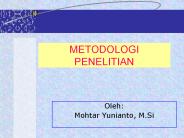 METODOLOGI PENELITIAN