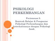 PSIKOLOGI PERKEMBANGAN