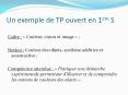 Un exemple de TP ouvert en 1 PowerPoint PPT Presentation