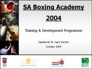 SA Boxing Academy