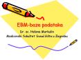 EBM-baze podataka PowerPoint PPT Presentation