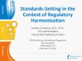 Standards-Setting in the Context of Regulatory Harmonization PowerPoint PPT Presentation