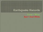 Earthquake Hazards