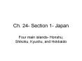 Ch. 24- Section 1- Japan PowerPoint PPT Presentation