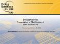 Doing Business Presentation to ABA Section of International Law PowerPoint PPT Presentation