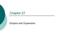 Empire and Expansion