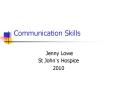 Communication Skills PowerPoint PPT Presentation