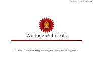 Working With Data