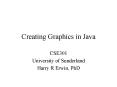 Creating Graphics in Java PowerPoint PPT Presentation