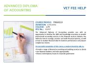 Advanced Diploma of Accounting Course Online