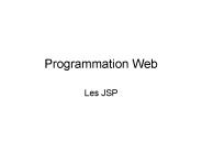 Programmation Web