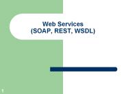 Web Services (SOAP, REST, WSDL)