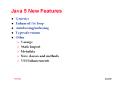 Java 5 New Features PowerPoint PPT Presentation