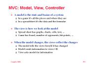MVC: Model, View, Controller