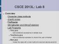 CSCE 2013L: Lab 8 PowerPoint PPT Presentation