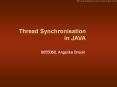 Thread Synchronisation in JAVA PowerPoint PPT Presentation