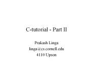 C-tutorial - Part II