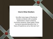Storm Wise Shutters