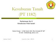 Kesuburan Tanah (PT 1182)