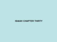 ISAIAH CHAPTER THIRTY