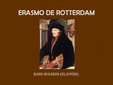 ERASMO DE ROTTERDAM