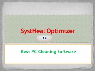 Free Download - Best PC Cleaning Software