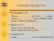 Christian Perspective