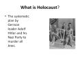 What is Holocaust? PowerPoint PPT Presentation