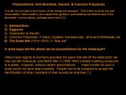 Preconditions: Anti-Semitism, Racism,