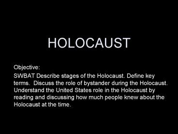 HOLOCAUST