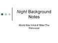 Night Background Notes PowerPoint PPT Presentation