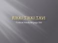Rikki-Tikki-Tavi PowerPoint PPT Presentation