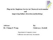 Plug-in for Singleton Service in Clustered environment