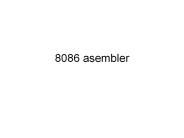 8086 asembler