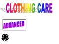 Clothing Care PowerPoint PPT Presentation