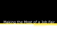 Making the Most of a Job Fair