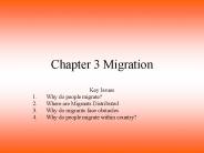 Chapter 3 Migration