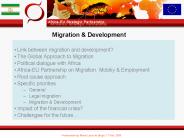 Link between migration and development?
