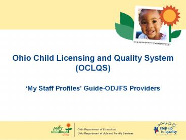 Ohio Child Licensing and Quality System