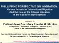 PHILLIPPINE PERSPECTIVE ON MIGRATION: PowerPoint PPT Presentation