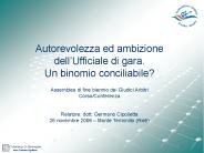 Autorevolezza ed ambizione dell