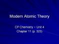 Modern Atomic Theory PowerPoint PPT Presentation