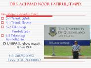 Drs. ACHMAD NOOR FATIRUL,ST.MPd.