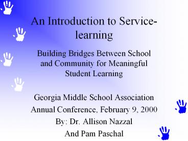 An Introduction to Service-learning
