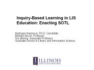 Inquiry-Based Learning in LIS
