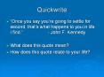 Quickwrite PowerPoint PPT Presentation