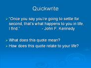 Quickwrite