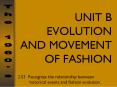 UNIT B EVOLUTION AND MOVEMENT OF FASHION PowerPoint PPT Presentation