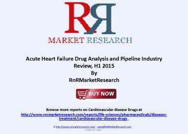 Acute Heart Failure Therapeutic Development Review, H1 2015